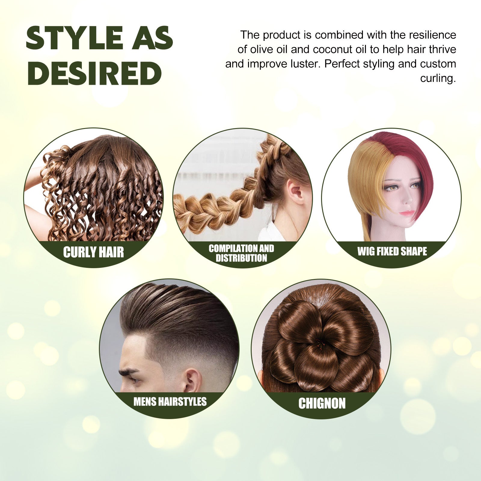 EELHOE Rosemary Hair Treatment Oil Scalp Cleansing Conditioning Volumizing Smoothing Repair Dry Frizzy Hair Conditioning Hair Treatment Oil - 5 - CJ