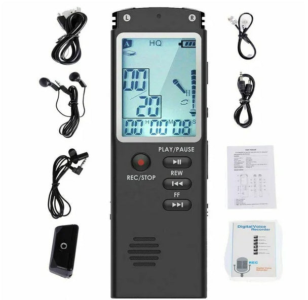 32G Voice Activated Mini Digital Sound Audio Recorder Dictaphone MP3 Player