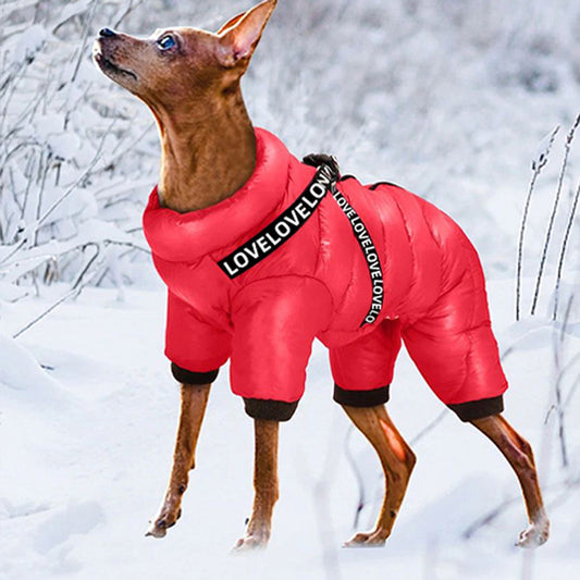 Pet Thickened Windproof Four - legged Warm Clothing - 0 - CJ