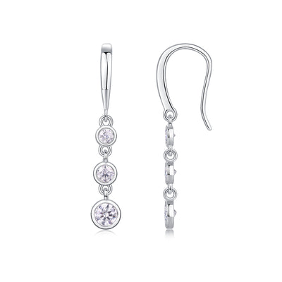 1Classic Multi - diamond Set Moissanite Silver Earrings Luxury Fashion Diamond Earrings Stud Earrings Prohibit TikTok sales - 5 - CJ
