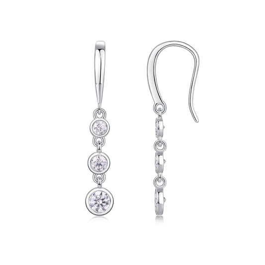 1Classic Multi - diamond Set Moissanite Silver Earrings Luxury Fashion Diamond Earrings Stud Earrings Prohibit TikTok sales - 5 - CJ