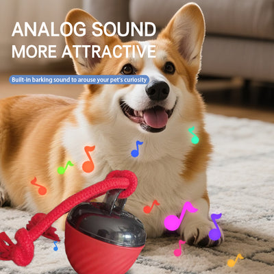 Smart Dog Cat Toy Ball Electronic Interactive Pet Toy Moving Ball Rope USB 3 Modes Automatic Moving Bouncing For Puppy Chew Products Pets Products - 0 - CJ