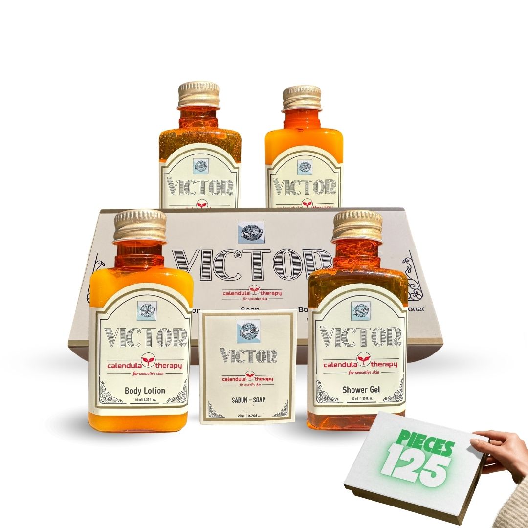 Roomsium Victor, Goji Berry Scented, Travel Size Toiletries Set For Hosts, Homes, Hotels, SPAs, Gift Shops - 5 - CJ