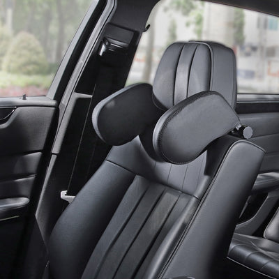Car headrest pillow Sleep Adjustable Side Car Soft Travel Seat Headrest Auto Leather Support Neck Pillow Cushion car accessories - 0 - CJ