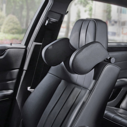 Car headrest pillow Sleep Adjustable Side Car Soft Travel Seat Headrest Auto Leather Support Neck Pillow Cushion car accessories - 0 - CJ