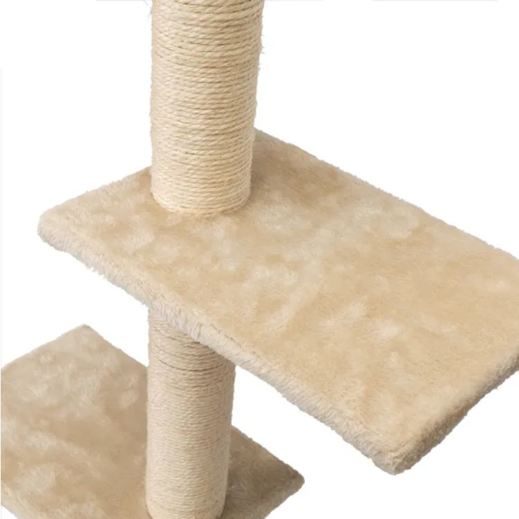 5 Pcs Wall Mounted Cat Climber Set  Floating Cat Shelves And Perches  Cat Activity Tree With Scratching Posts  Modern Cat Furniture - 5 - CJ