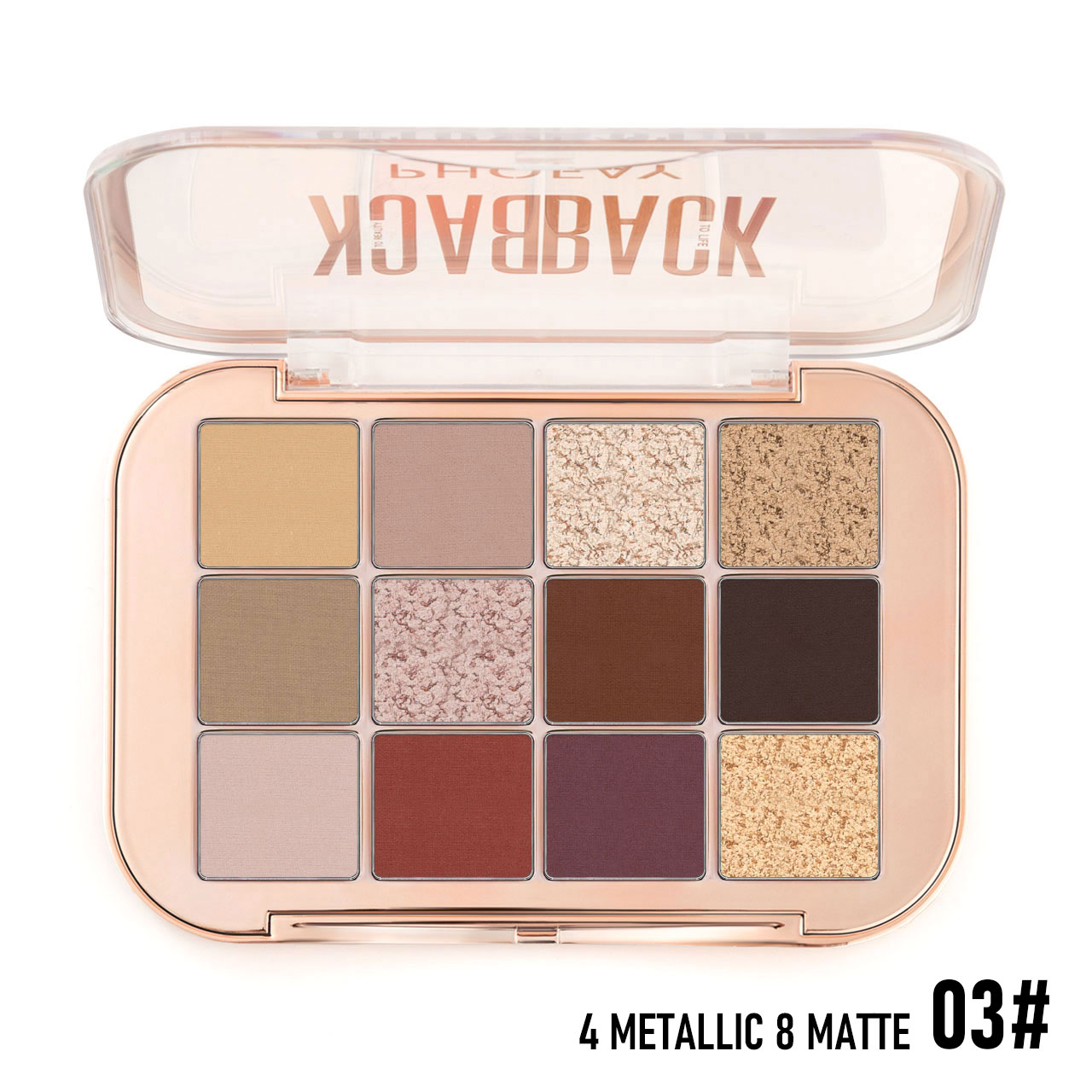 PHOFAY 12 Color Eyeshadow Palette - 4 - CJ