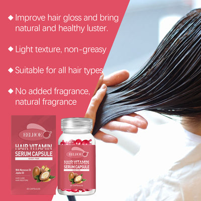 EELHOE Hair Oil Care Capsules - Relieve Dry, Frizzy, Split Ends For Smooth Hair Care Hair Oil. - 5 - CJ