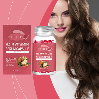 EELHOE Hair Oil Care Capsules - Relieve Dry, Frizzy, Split Ends For Smooth Hair Care Hair Oil. - 5 - CJ