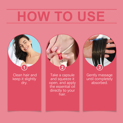 EELHOE Hair Oil Care Capsules - Relieve Dry, Frizzy, Split Ends For Smooth Hair Care Hair Oil. - 5 - CJ