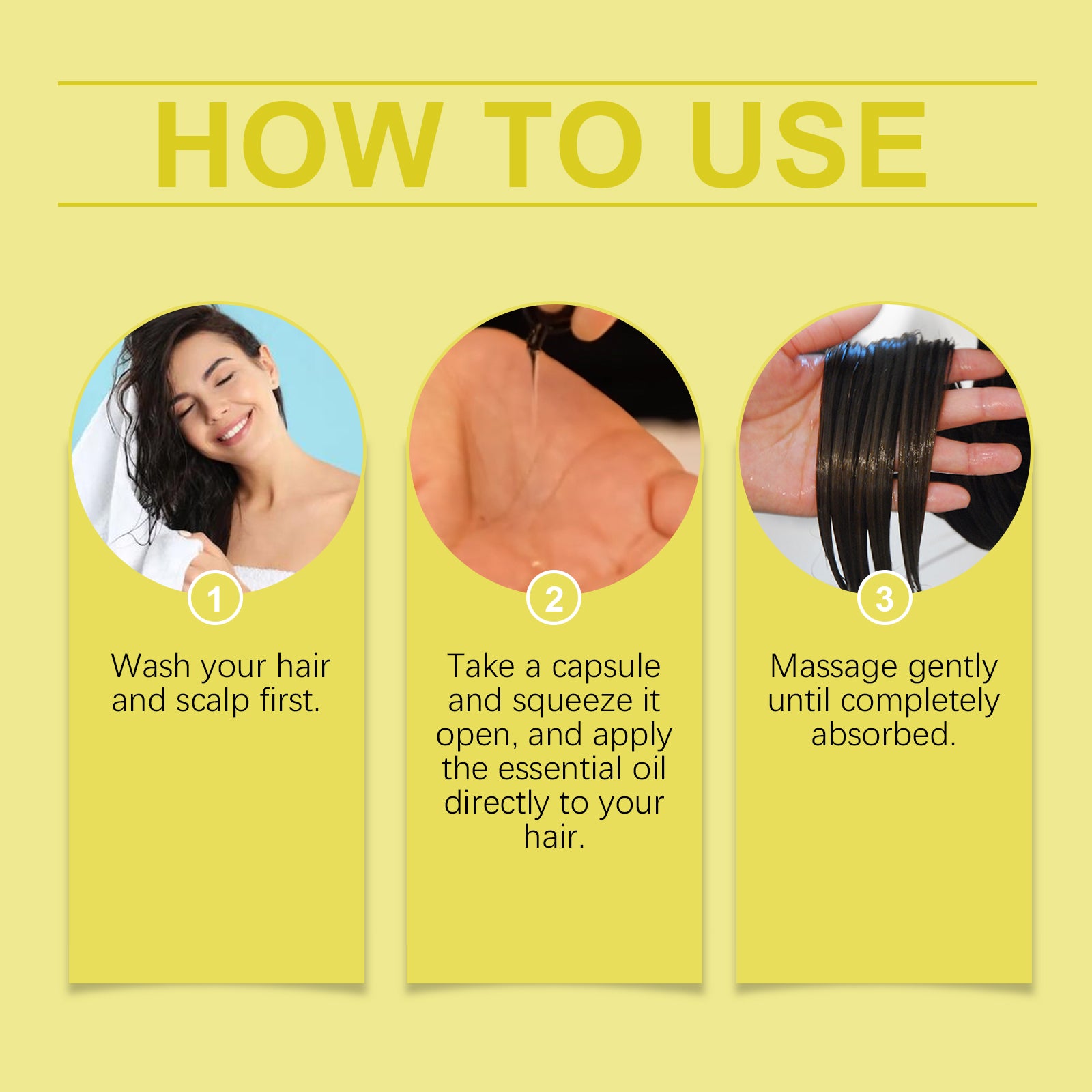 EELHOE Hair Oil Capsules For Scalp Care, Improve Dry And Frizzy Hair, Gentle And Moisturizing Hair Oil - 5 - CJ