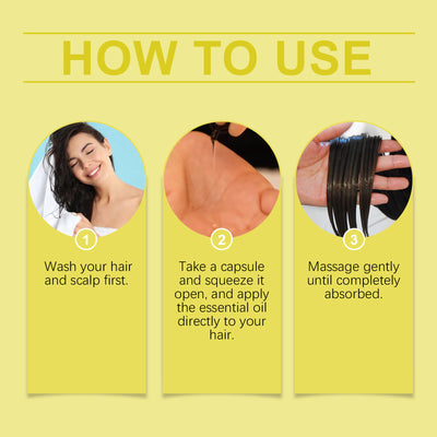 EELHOE Hair Oil Capsules For Scalp Care, Improve Dry And Frizzy Hair, Gentle And Moisturizing Hair Oil - 5 - CJ