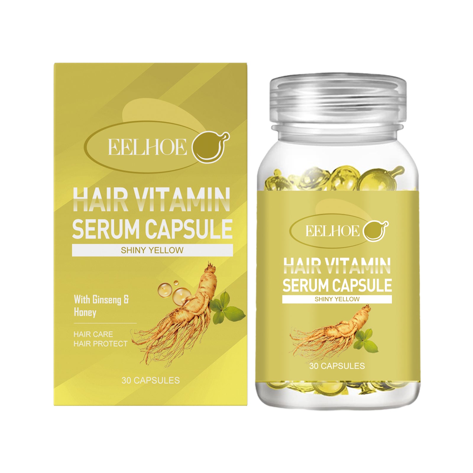 EELHOE Hair Oil Capsules For Scalp Care, Improve Dry And Frizzy Hair, Gentle And Moisturizing Hair Oil - 5 - CJ