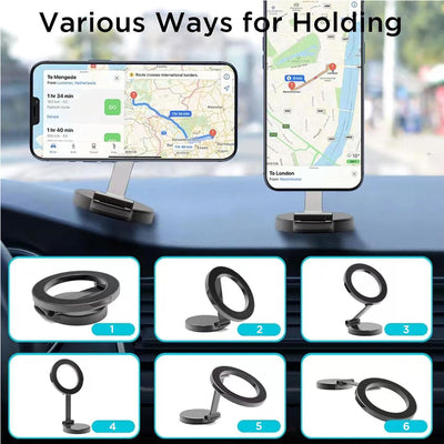 Mobile Phone Holder, Adjustable Magnetic Car Phone Holders - 5 - CJ