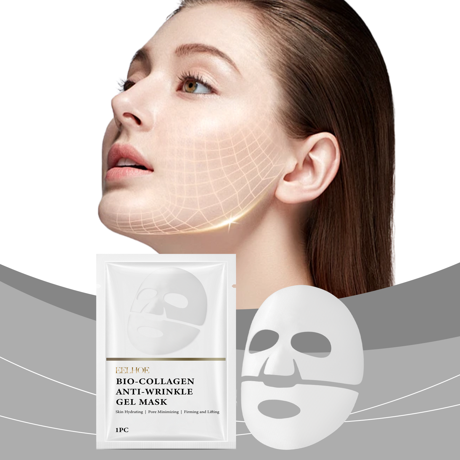 EELHOE Collagen Mask Pouch Collagen Essence Gently Nourishes And Softens The Facial Skin, Hydrating And Moisturizing - 5 - CJ