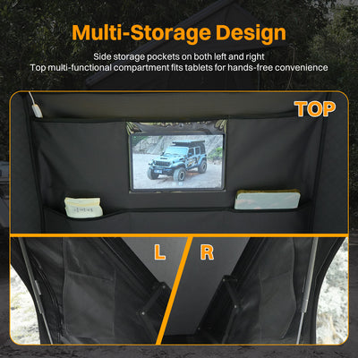 Roof Top Tent Hardshell Rooftop Tent For Van SUV Truck Car Overland Tent Camping For 2 - 3 Person With Ladder - 5 - cjdropshipping