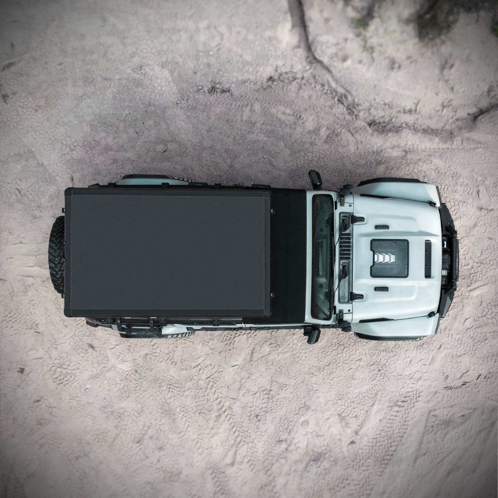 Roof Top Tent Hardshell Rooftop Tent For Van SUV Truck Car Overland Tent Camping For 2-3 Person With Ladder