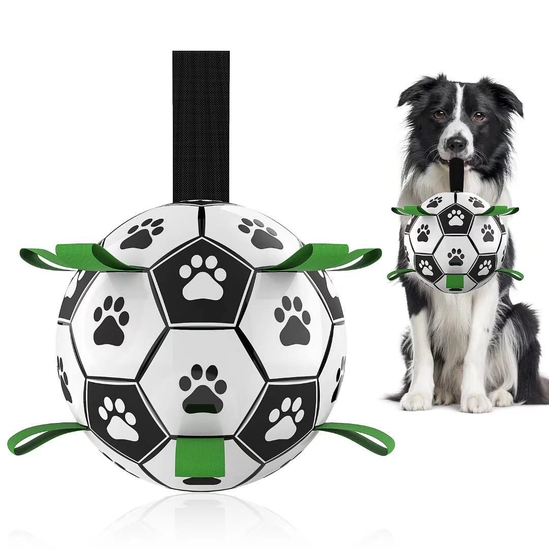 Interactive Dog Football Toy Soccer Ball Inflated Training Toy For Dogs Outdoor Border Collie Balls For Large Dogs Pet Supplies - 4 - CJ
