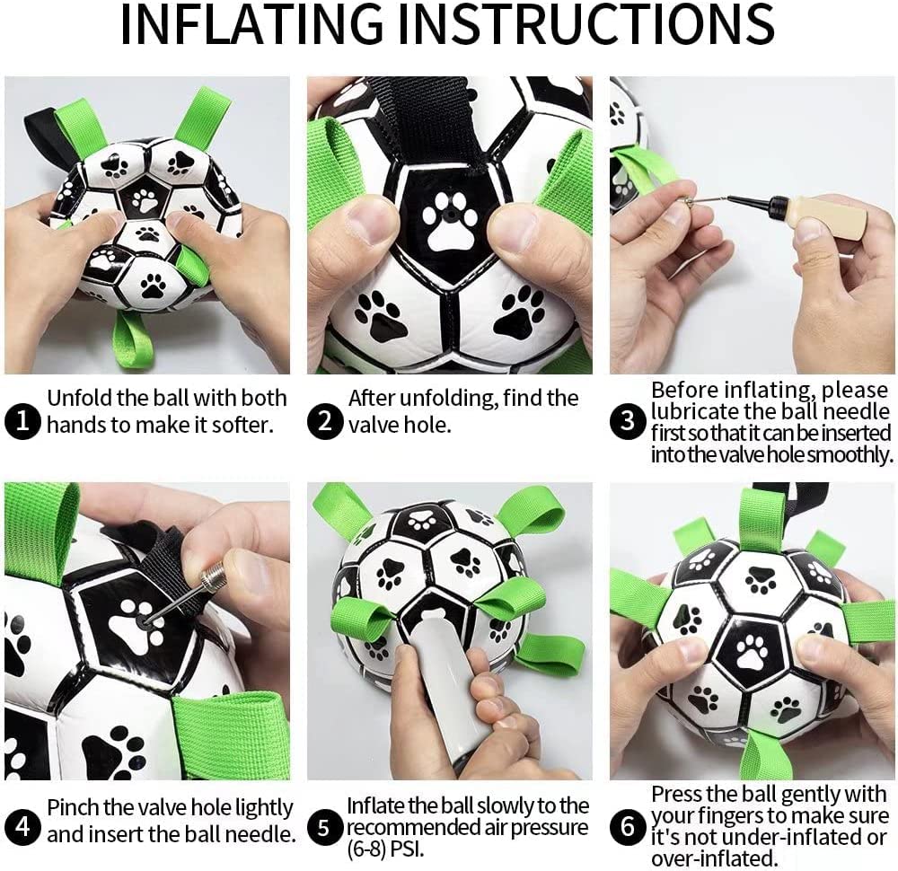 Interactive Dog Football Toy Soccer Ball Inflated Training Toy For Dogs Outdoor Border Collie Balls For Large Dogs Pet Supplies - 4 - CJ