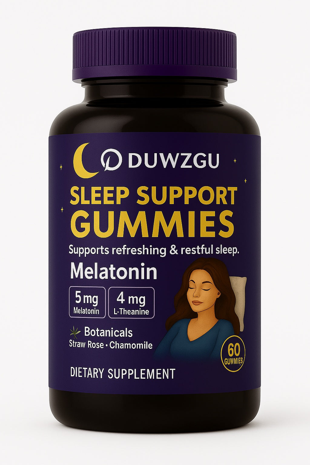 Melatonin Soft Candy - 4 - CJ - 60 Tablets Per Bottle - CJYD234874101AZ