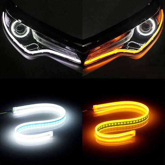 2x Auto LED Blinker Dynamische Streifen DRL Scheinwerfer Tagfahrlicht Lampe 60cm - 5 - CJ