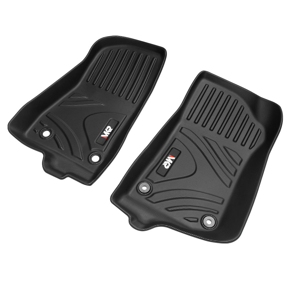 MKR Waterproof And Stain - resistant TPE Car Floor Mats Black 3 PCS For Jeep Wrangler JL 2018 4 Doors Model Not Fit For Jeep Wrangler JK Or 4XE - 5 - cjdropshipping