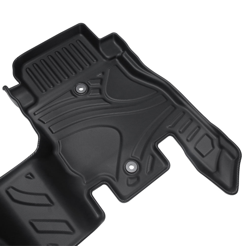 MKR Waterproof And Stain - resistant TPE Car Floor Mats Black 3 PCS For Jeep Wrangler JL 2018 4 Doors Model Not Fit For Jeep Wrangler JK Or 4XE - 5 - cjdropshipping