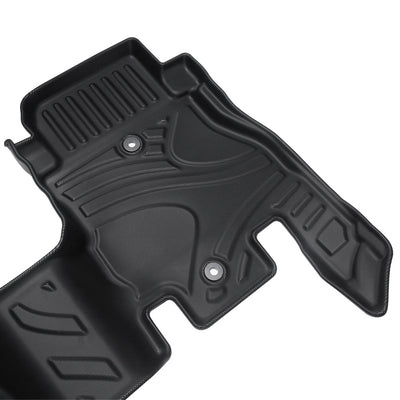 MKR Waterproof And Stain - resistant TPE Car Floor Mats Black 3 PCS For Jeep Wrangler JL 2018 4 Doors Model Not Fit For Jeep Wrangler JK Or 4XE - 5 - cjdropshipping
