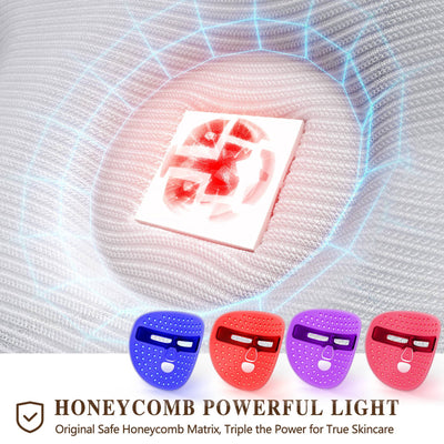 LED Face Mask Facial Care Tool, Red Light Therapy Mask For Face For Home Travel - 5 - CJ