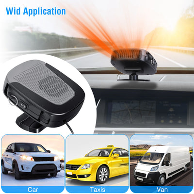 12V 150W Portable Car Auto Heater Heating Fan 2 In 1 Defroster Demister Windshield Heater Automotive Cooling Fan - 5.0 - cjdropshipping