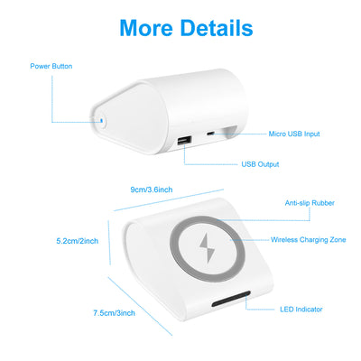 1Pc 10400mAh Qi Wireless Charging Power Bank  For IOS Phone XS MAX XR Galaxy S10 S9 Note 9 - 5 - CJ