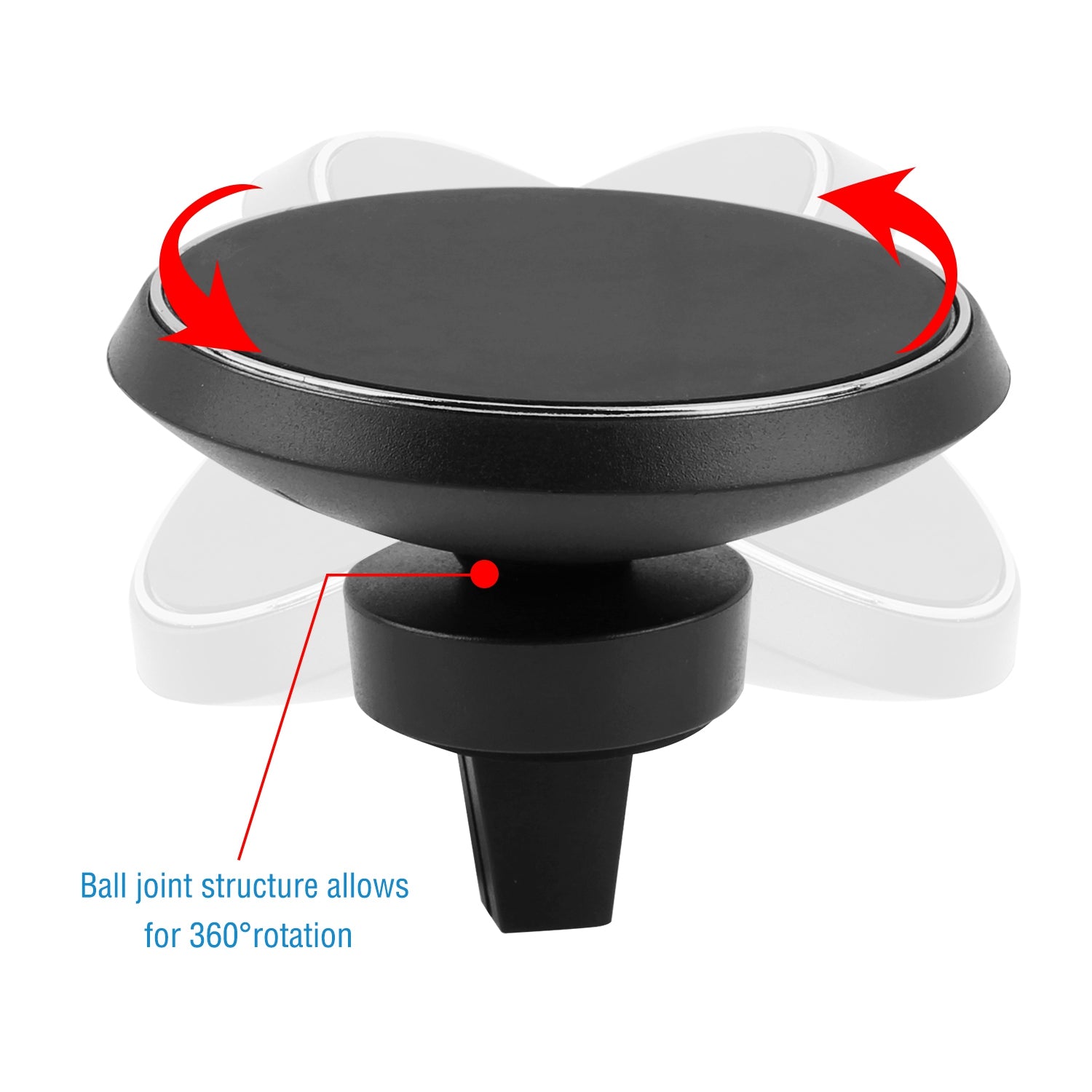 1Pc Magnetic  Qi Wireless Car Charger Car Phone Charger For IOS Phone XS MAX XR Galaxy S10 S9 Tablet GPS Device - 5.0 - CJ
