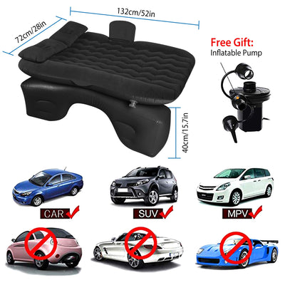 1Pc Car Air Mattress Bed Inflation Car Mattress Bed Portable Travel Camping Sleep Mat Car Inflation Bed For Trip - 5 - cjdropshipping