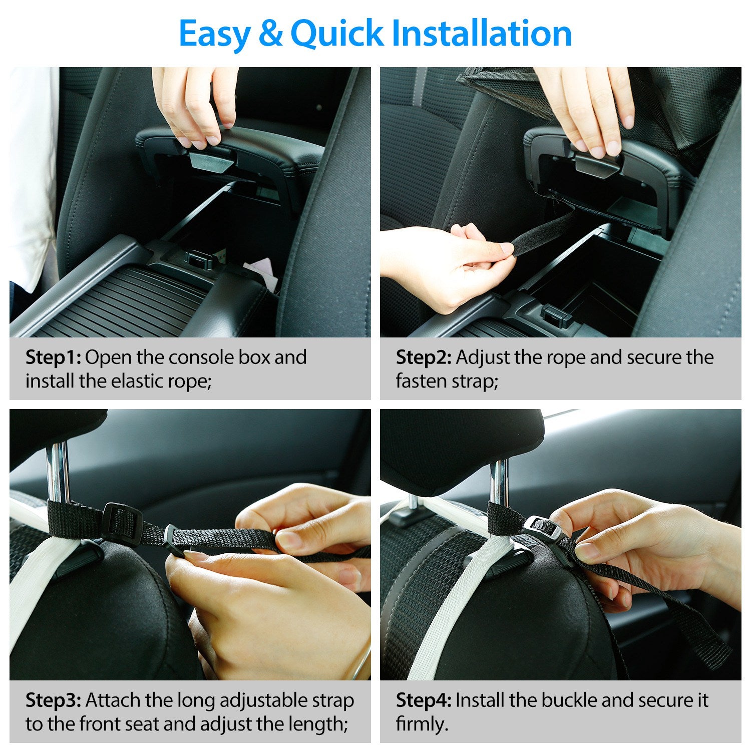 1Pc Car Net Pocket Handbag Holder Car Storage Netting Pouch Seat Side Storage Mesh Organizers Bag For Purse Phone Documents Barrier Pets Kids At Backseat - 5.0 - CJ