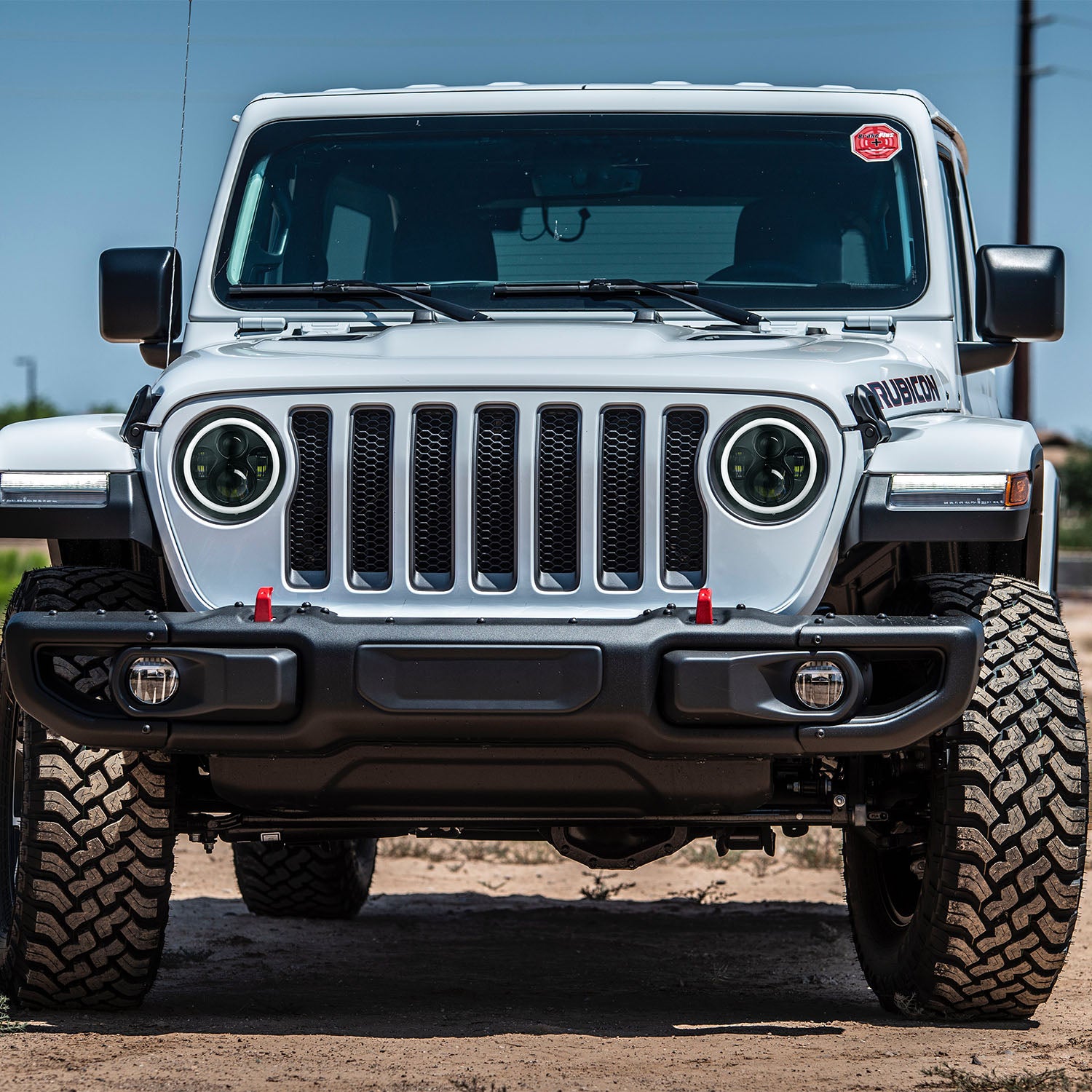 2Pc 7in 6000LM Round LED Headlight Halo Angel Eyes For Jeep Wrangler TJ JK CJ With H4 To H13 Adapter Plug And Play - 5 - cjdropshipping