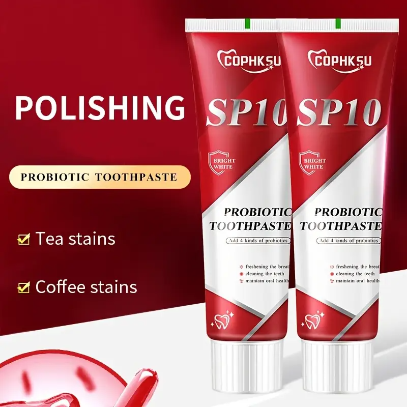 Available In 2 - count And 4 - count Packs, SP10 Probiotic Toothpaste Is Designed To Keep Breath Fresh And Provide Deep Cleansing - prohibited For Sale On Temu - 5 - CJ