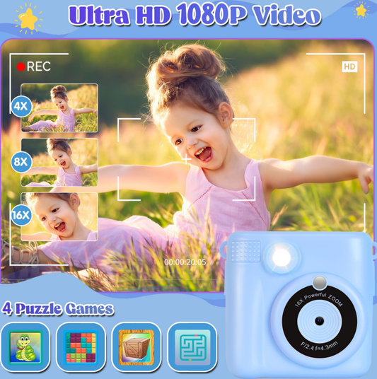 Children's Polaroid Camera, Will Spit Photos Of Children's Camera, Parent - child Interaction Gods, Mini Portable, Birthday Holiday Gift First Choice - 5.0 - CJ