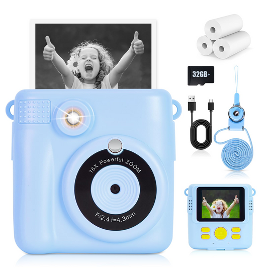 Children's Polaroid Camera, Will Spit Photos Of Children's Camera, Parent - child Interaction Gods, Mini Portable, Birthday Holiday Gift First Choice - 5.0 - CJ