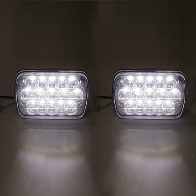 2Pcs 7x6  LED Headlight Headlamp Sealed Beam DRL For Wrangler JK TJ CJ LJ - 5 - cjdropshipping