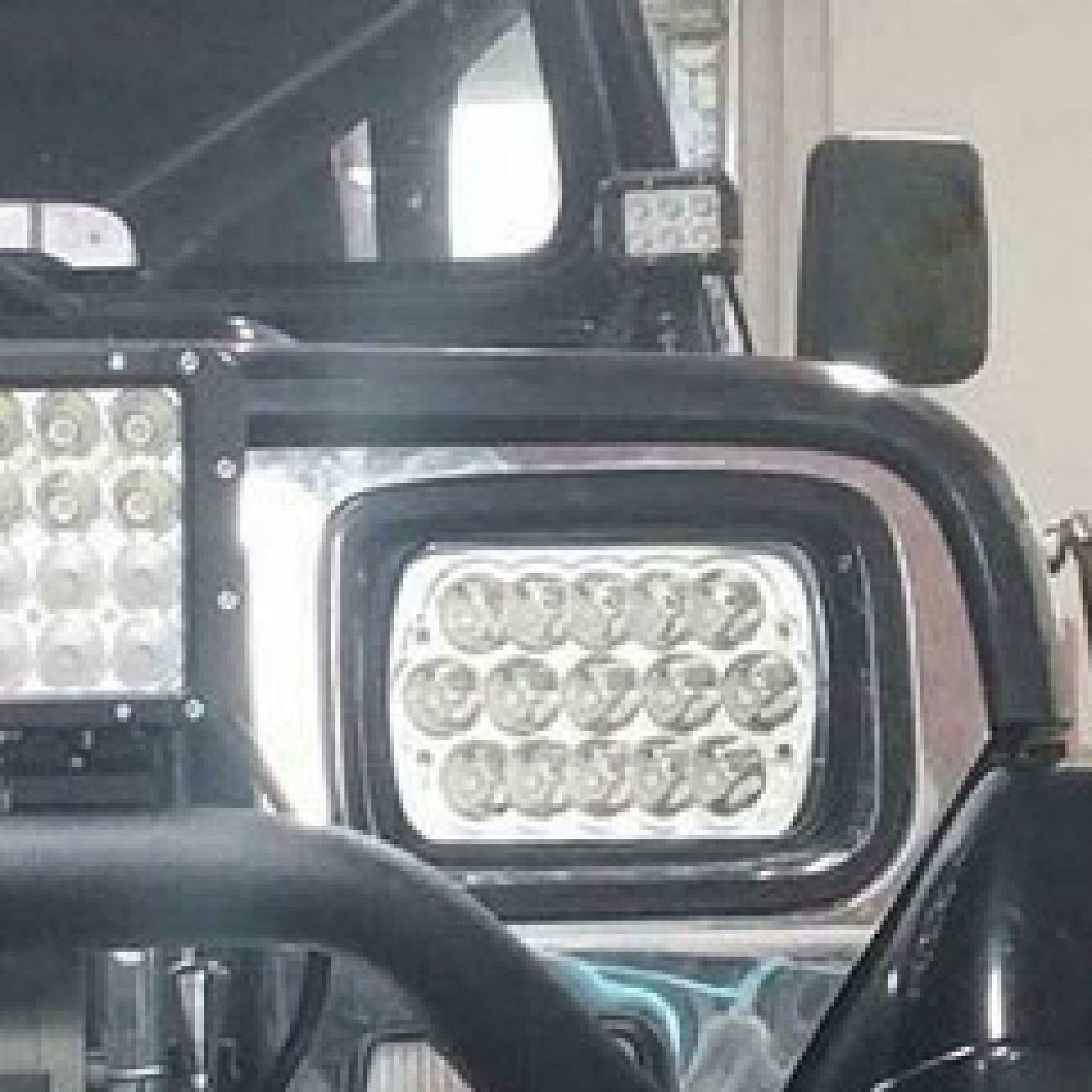 2Pcs 7x6  LED Headlight Headlamp Sealed Beam DRL For Wrangler JK TJ CJ LJ - 5 - cjdropshipping