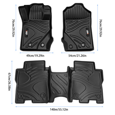 MKR Car Floor Mats For 2021 - 2023 Ford Bronco 3D TPE All - Weather Floor Mats - Full Set Interior Car Accessories All - Weather - 5 - CJ