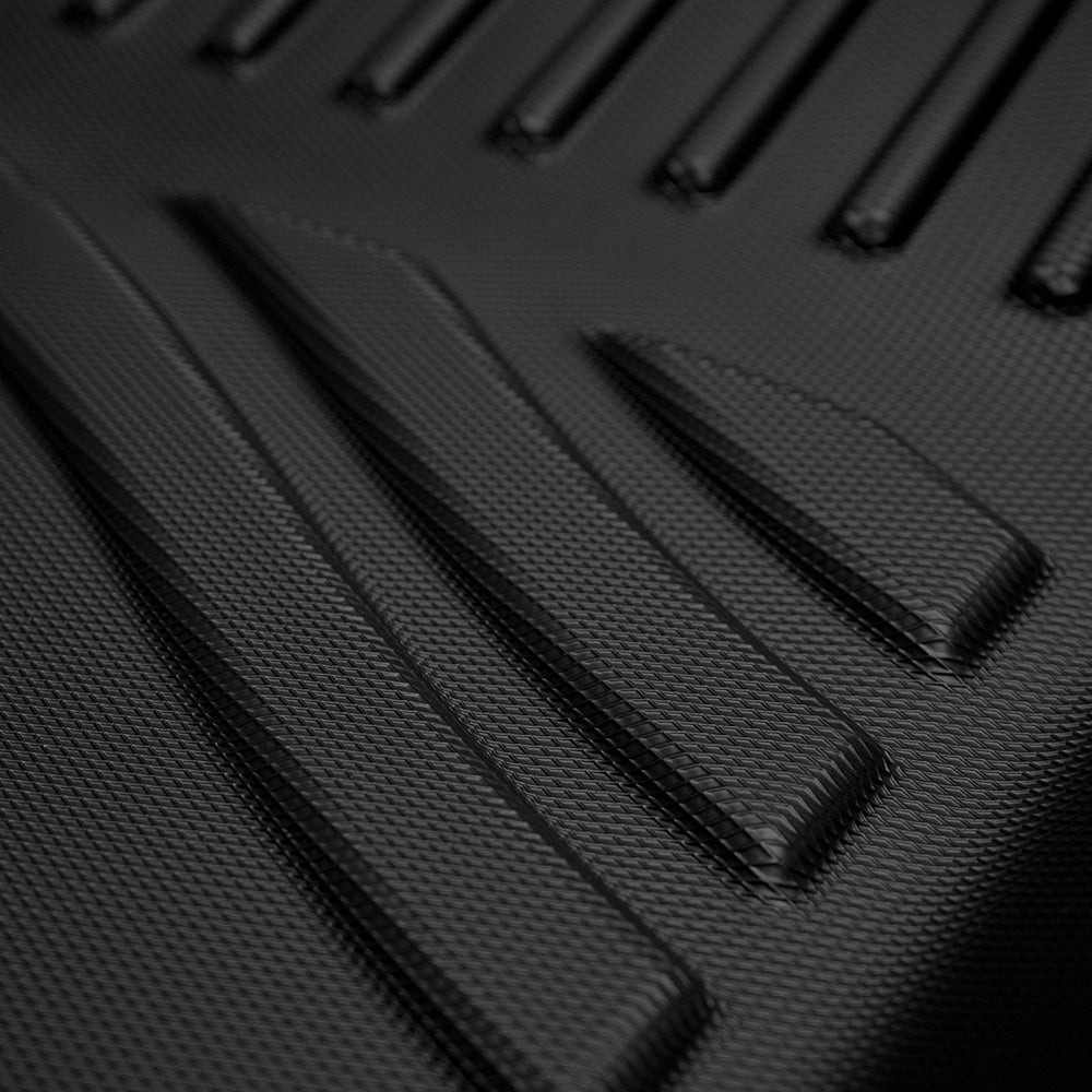 MKR Non-Slip Durable TPE ECO Car Floor Mat Compatible With Jeep Wrangler JL 4xe Not For 2 Door And JL Unlimited Models 2021-2024 3 PCS