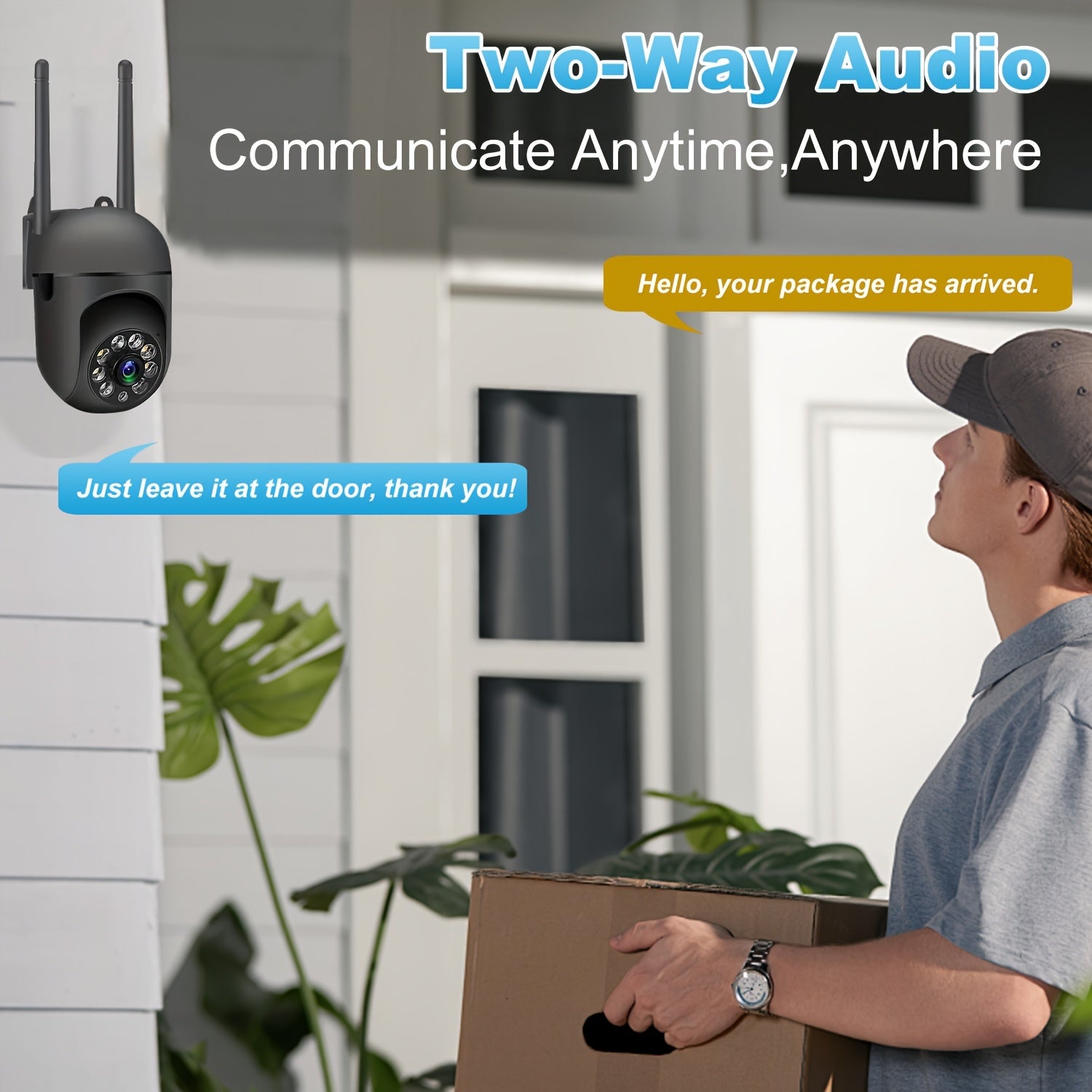 360  Wireless Camera Outdoor WiFi Night Vision Cam HD 1080P Home Security System - 5 - CJ