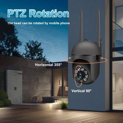 360  Wireless Camera Outdoor WiFi Night Vision Cam HD 1080P Home Security System - 5 - CJ