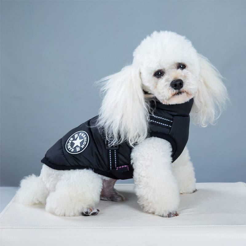 Waterproof Dog Clothes Winter Dog Coat With Harness Warm Pet Clothing Big Dog Jacket Chihuahua Labrador Coat Costume - 0 - CJ