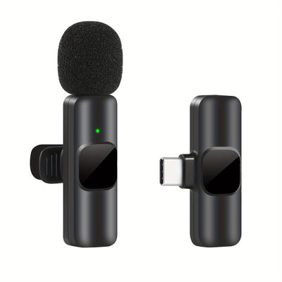 Wireless Lavalier Lapel Microphone For IPhone IPad Professional Wireless Clip Mic - Cordless Omnidirectional Condenser Recording Mic For Interview Video Podcast Vlog YouTube - 5 - CJ