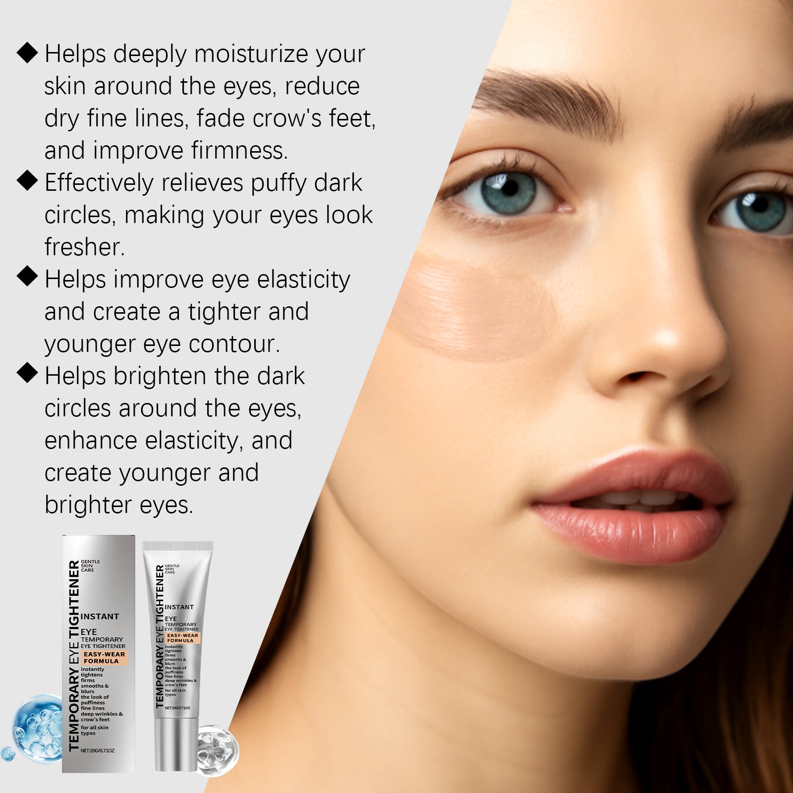 AMZ This Moisturizing Eye Cream Gently Nourishes And Hydrates The Skin Around The Eyes, Making It Tender And Elastic. It Is A Daily Eye Care Cream For Massage - 5 - CJ
