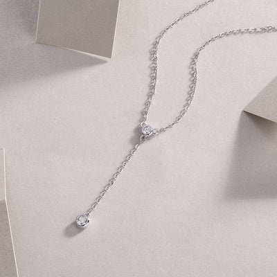 1Tassel - A Fashionable And Luxurious Diamond Jewelry Pendant Set With Moissanite S925 Sterling Silver And Platinum Plating Prohibit TikTok sales - 5 - CJ