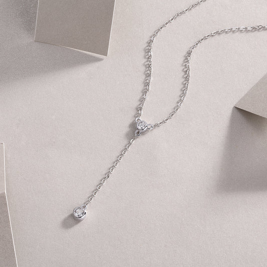 1Tassel - A Fashionable And Luxurious Diamond Jewelry Pendant Set With Moissanite S925 Sterling Silver And Platinum Plating Prohibit TikTok sales - 5 - CJ