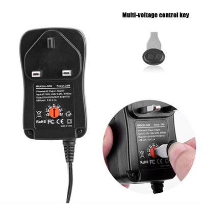 Universal 3 - 12V Adjustable Voltage Adaptor Charger USB AC DC Power Supply Adapte - 5 - CJ